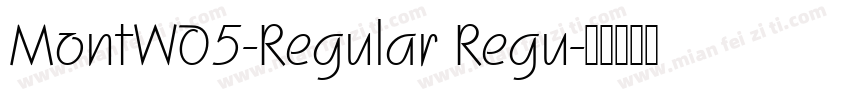 MontW05-Regular Regu字体转换